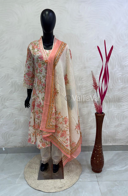 Readymade 3pc Set - Thread Embroidered - VVRMS005