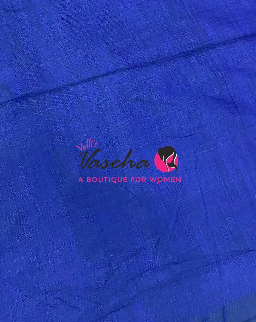 Handloom Cotton Sarees  - Blue Shade - VVKC001