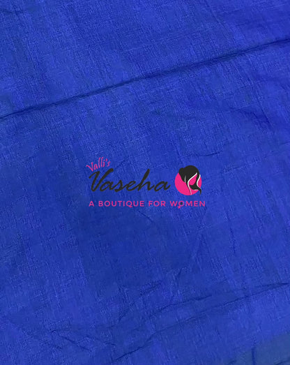 Handloom Cotton Sarees  - Blue Shade - VVKC001