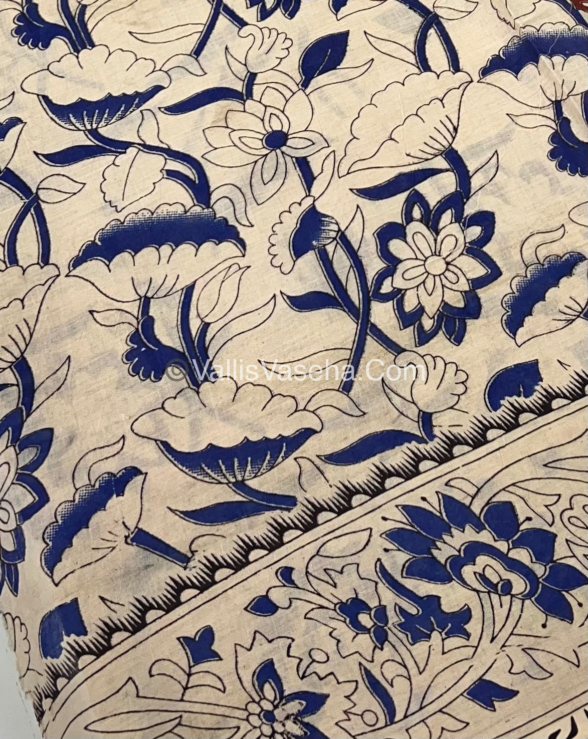 Pure Kalamkari Cotton Saree - VVPKC001