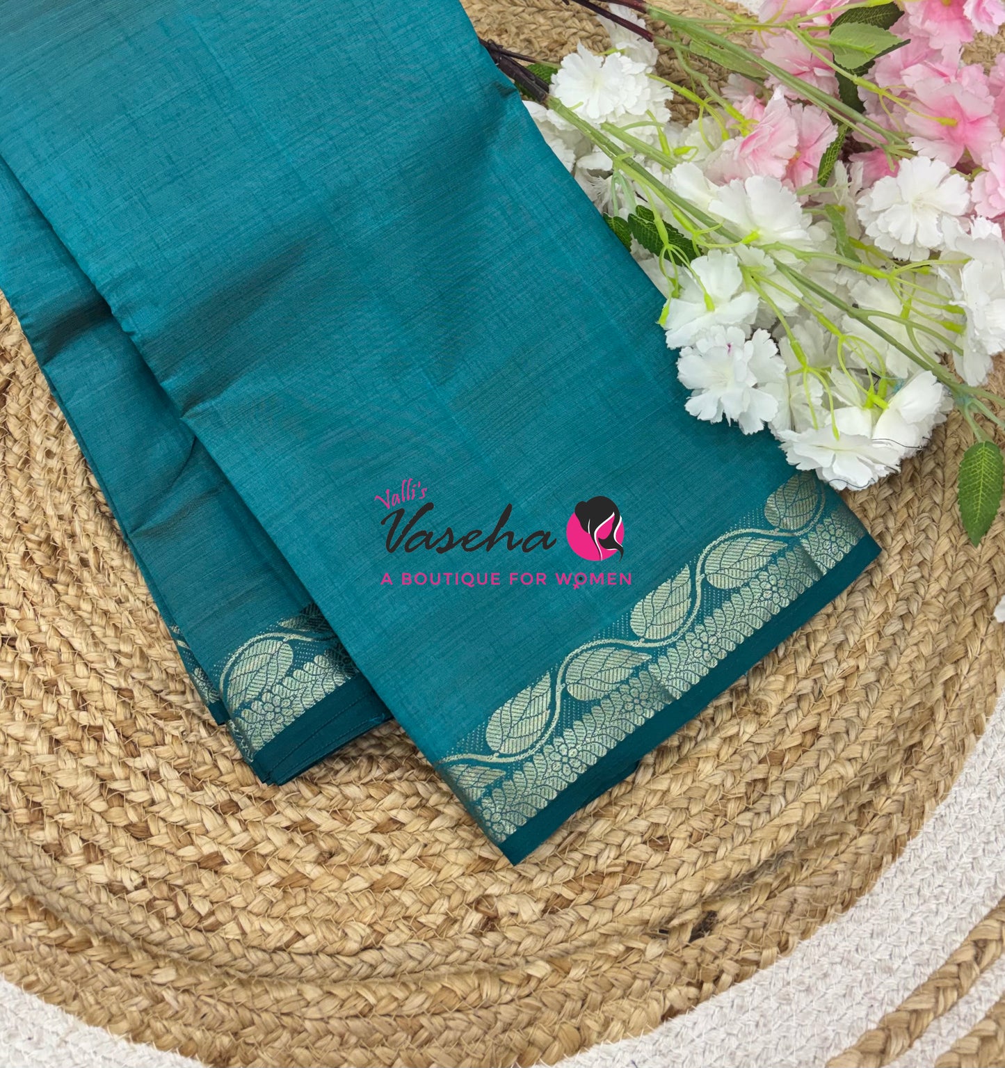 Semi Tussar Silk - Ramar Green Shade - VVSTS003 - (RG)