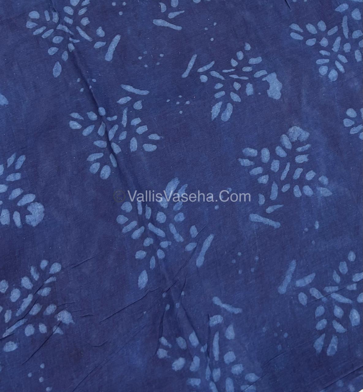 Pure Soft Mul Mul Cotton Sarees - Hand Block Prints - VVMMC006