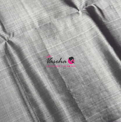 Pure Soft Silk Saree - Violet & Grey Combo - VVPSS111
