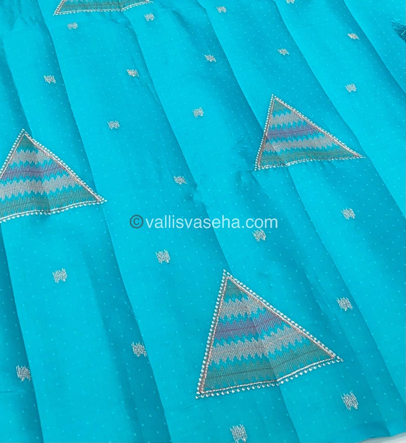 Pre Booking [4-6 weeks]| Butter Silk - Blue & Pink Combo - VVBS001