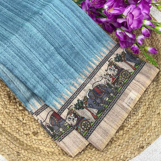 Semi Chanderi Saree - Digital Printed - VVSCD001