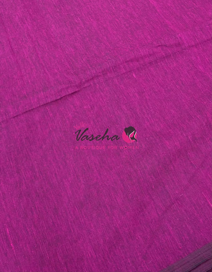 Kadhi Cotton Sarees with Kalamkari Blouse - VVKCK002