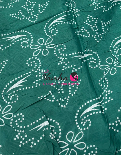 Pure Soft Mul Mul Cotton Sarees - Hand Block Prints - VVMMC011