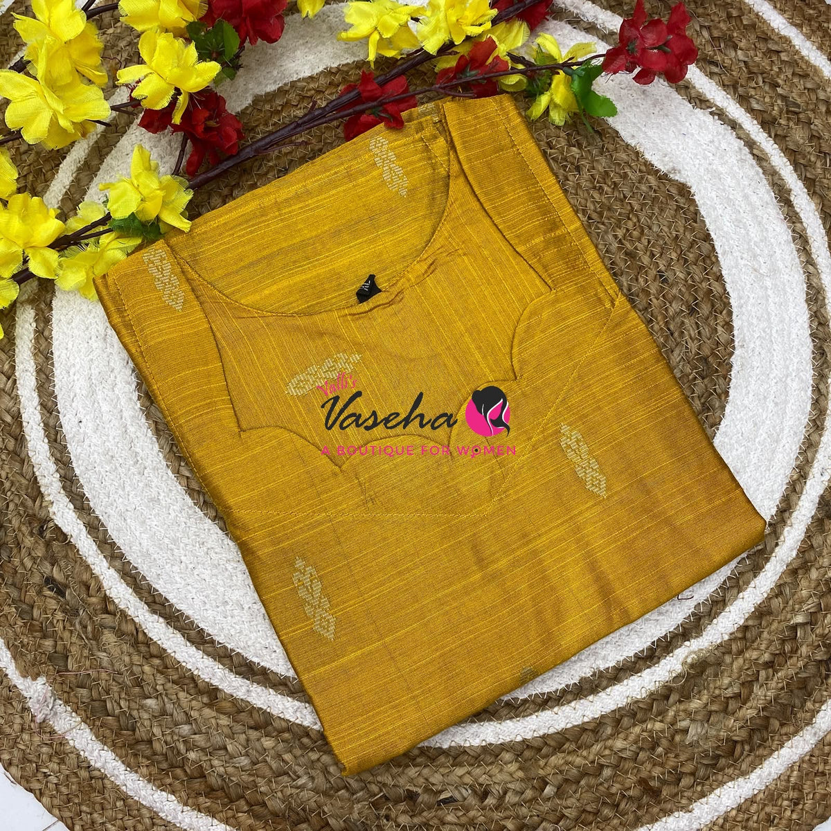 Ready Made - Semi Raw Silk - Kurti - VVSRK003