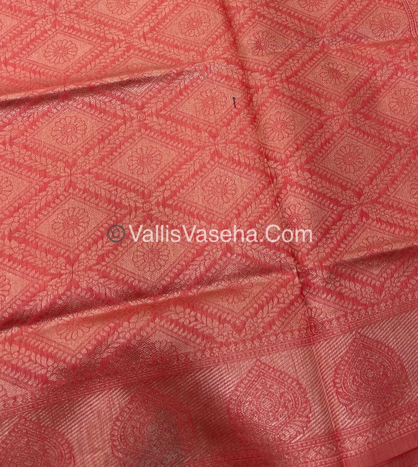 Fancy Saree - Mixed Variety -Peach Shade - VVFBS004