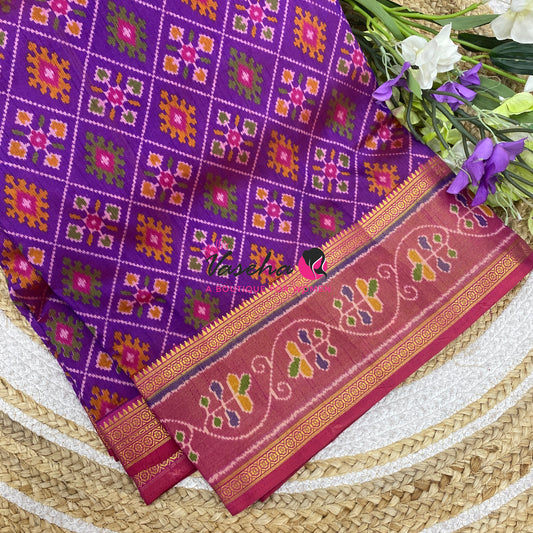Semi Patola | Printed Silk Saree - Combo - VVSPS002