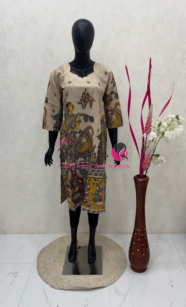 Ready Made - Kalamkari Kurti -VVRKK001