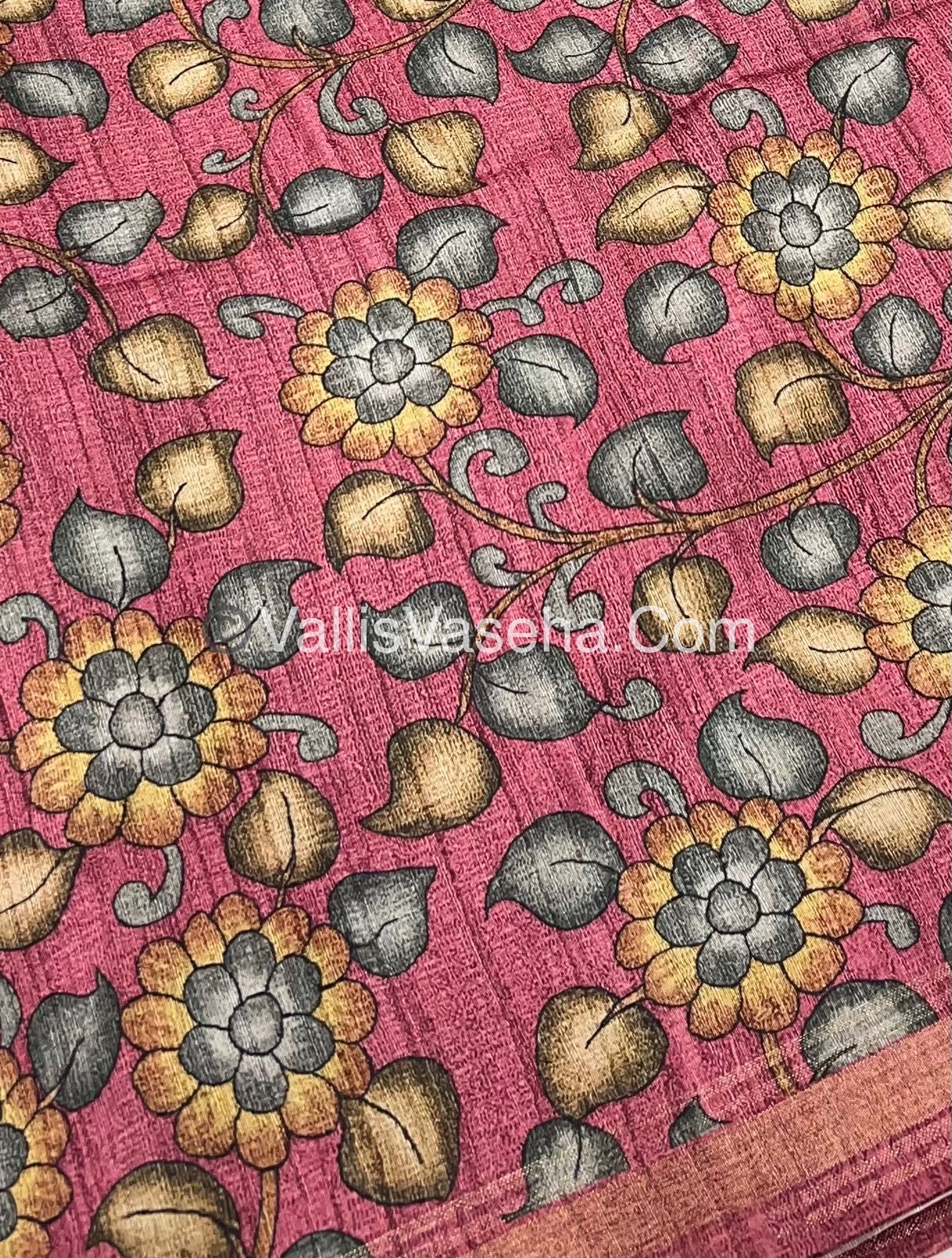 Art Silk / Semi Gicha Tussar Saree  - VVSGT002