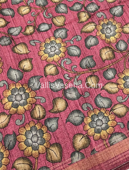 Art Silk / Semi Gicha Tussar Saree  - VVSGT002
