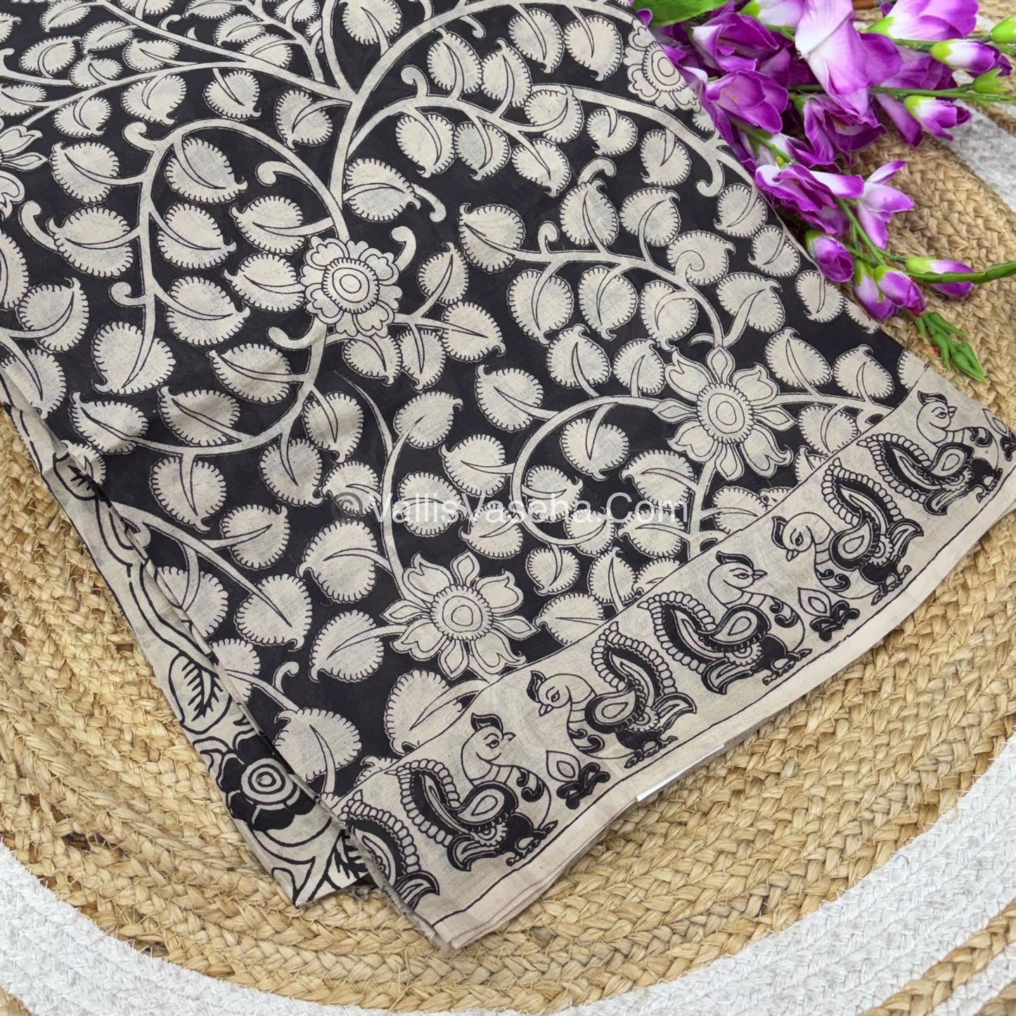 Pure Kalamkari Cotton Saree - VVPKC002