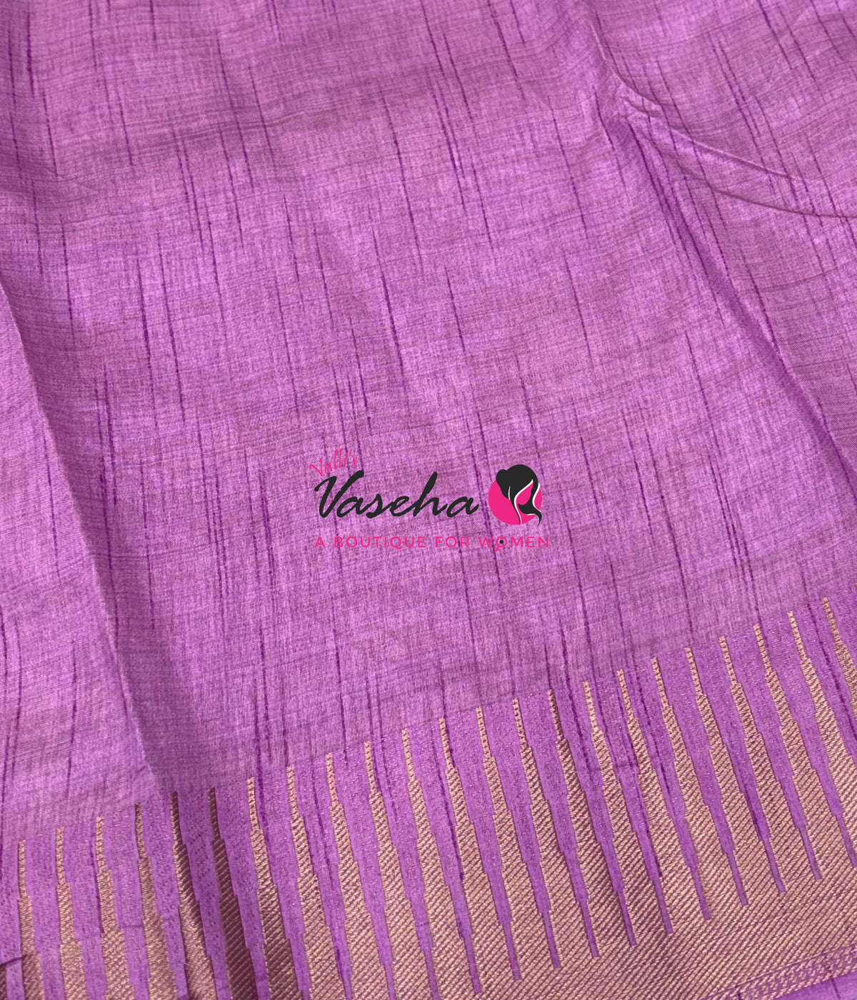 Semi Tussar Silk Saree | Lavender Shade |VVSTS051
