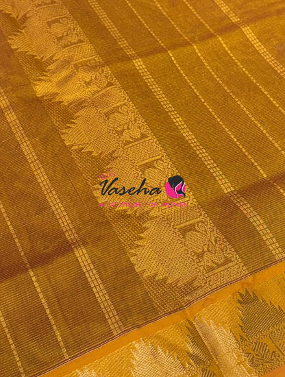 Pure Silk Cotton Saree - Vairavoosi Design - VVSCV005