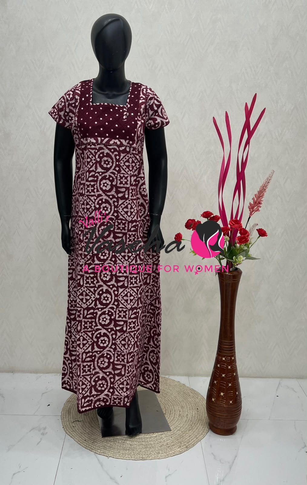 Slim Fit  - Nighties - Batick Print - VVJN001