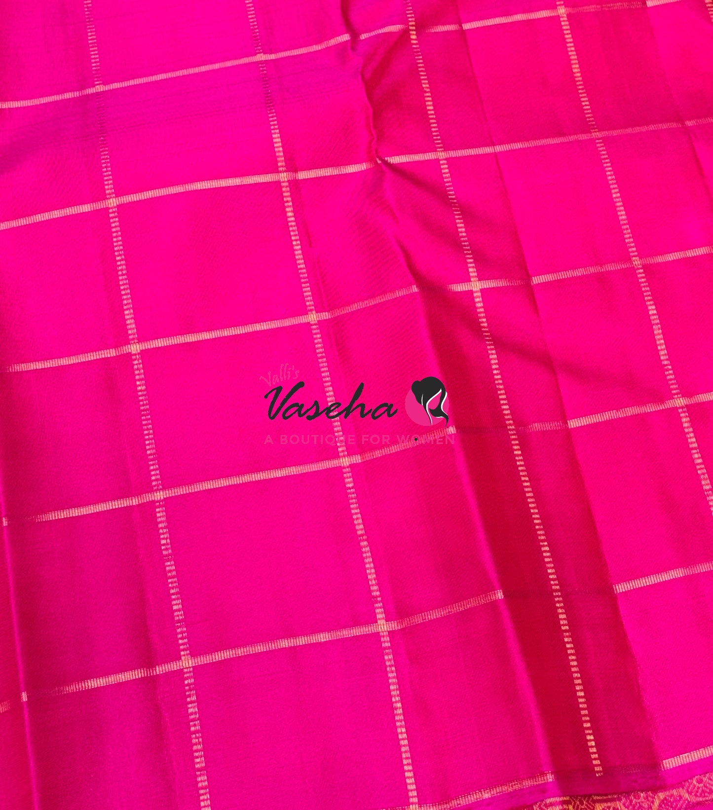 Pure Kanchipuram Silk Saree - Pazhum Pazhamum Checks - VVPS017