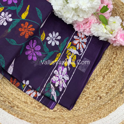 Pure Cotton Voile Saree | VVPVC001