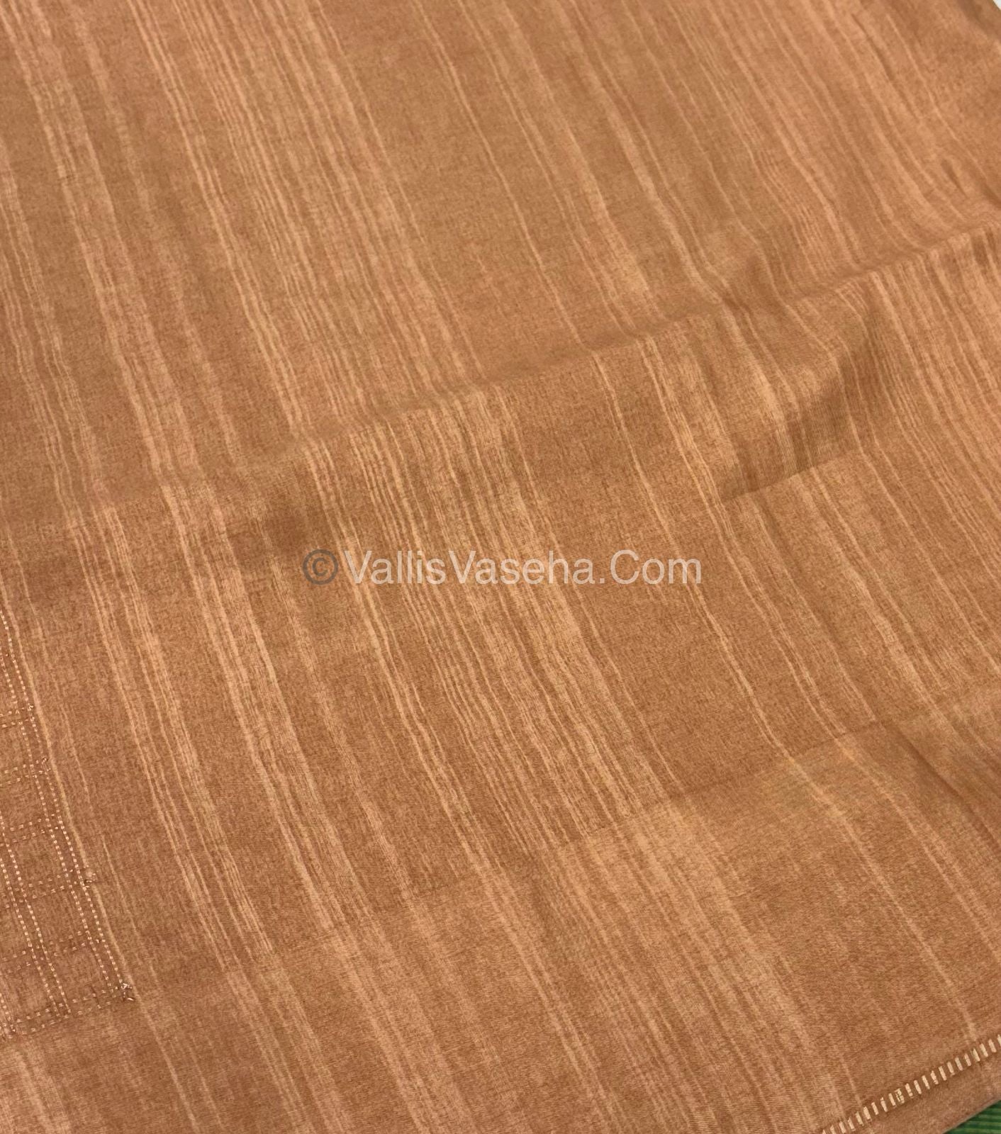 Bhagalpuri Semi Tussar Saree - Skin Tone Shade - VVBTS001