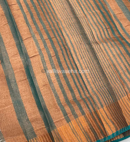 Semi Tussar Silk - Ramar Blue Shade - VVSTS001