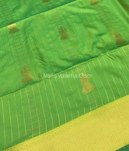 Semi Soft Silk - Border less - Green Shade -VVSSS023