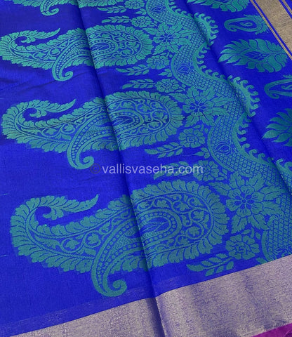 Banarasi - Kora Tanchoi - Semi Soft Silk Saree - VVKTS001