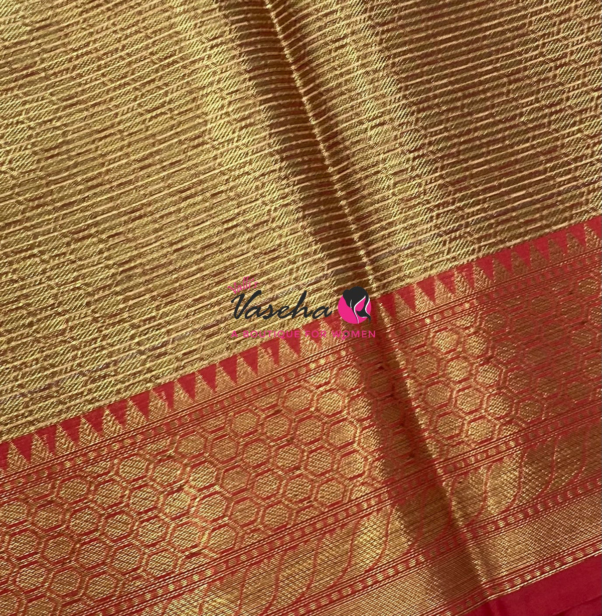 40% less - Offer Saree - Semi Banarsi Silk Saree - VVDS008