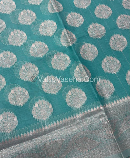 Fancy Saree - Mixed Variety - Aqua Blue Shade - VVFBS005