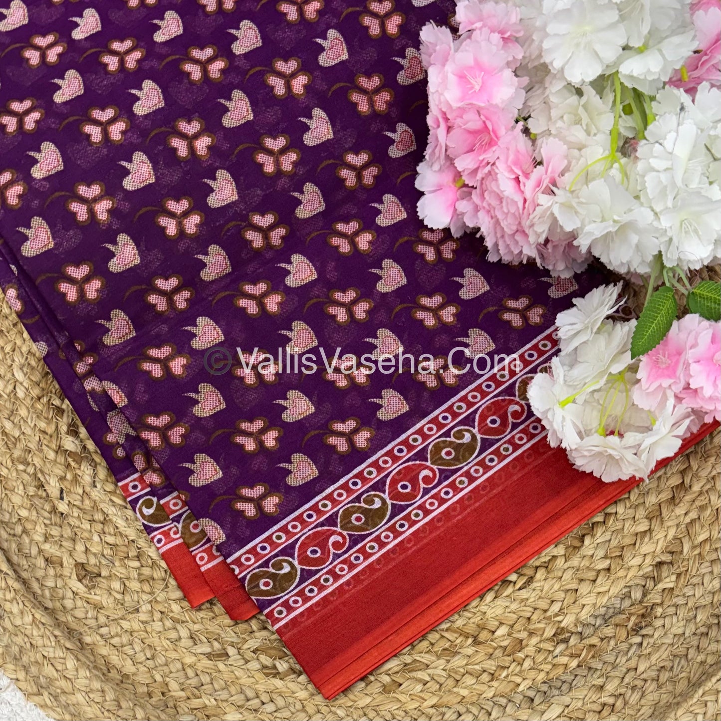 Pure Cotton Voile Saree | VVPVC003