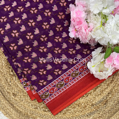 Pure Cotton Voile Saree | VVPVC003