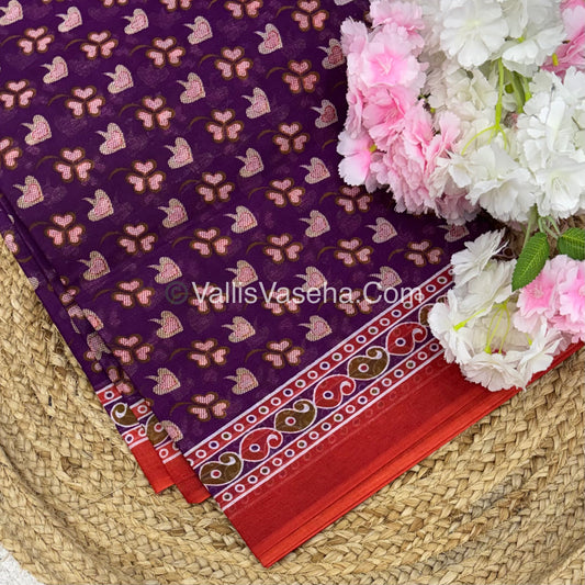 Pure Cotton Voile Saree | VVPVC003