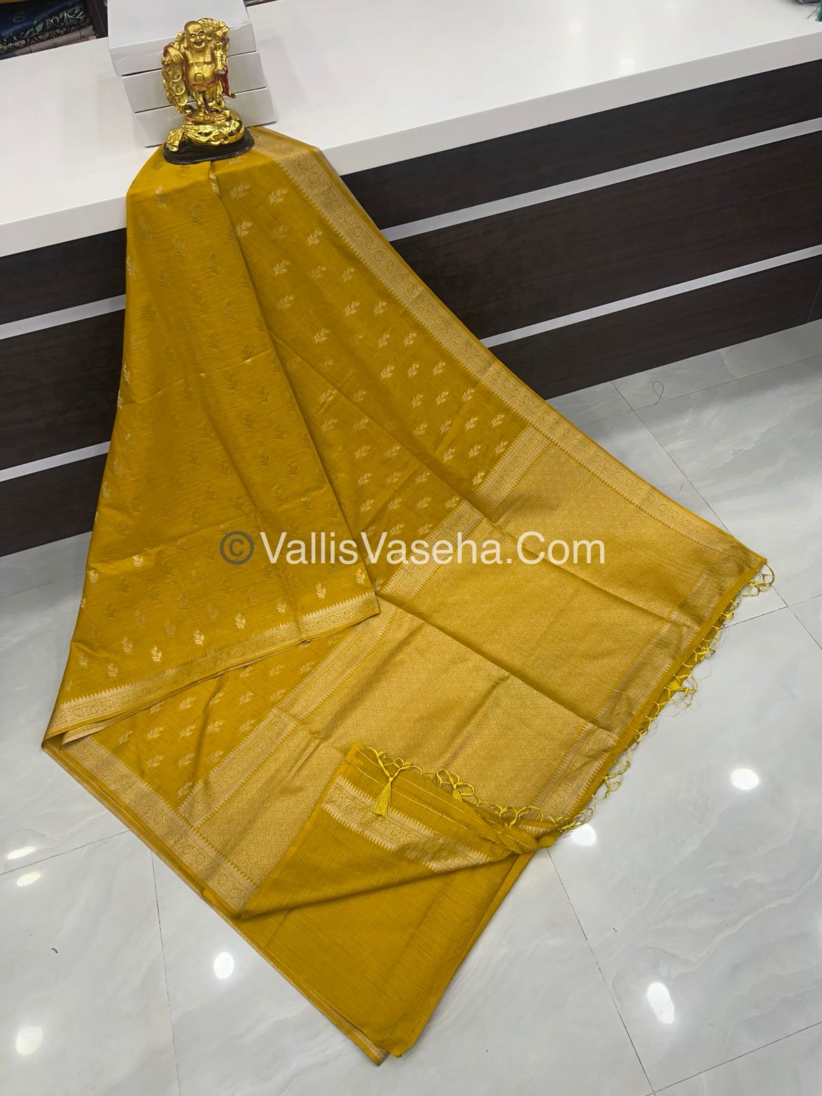 Banarasi - Heritage Silk - Semi Kathan Silk - Yellow Shade - VVBHS003