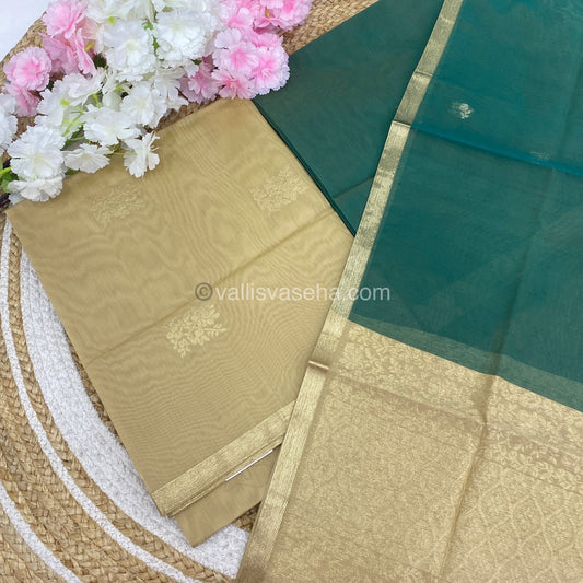 Unstitched Salwar Material -Silk Cotton - VVUSM006