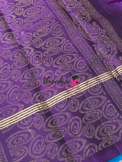 Half Mix - Pure Soft Silk Saree - Retta Petta Border - VVPSS154