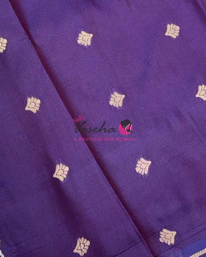 Semi Soft Silk - Onion Pink With Purple- VVSSS036