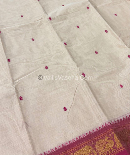 Kanchi Cotton Saree - VVKCS017