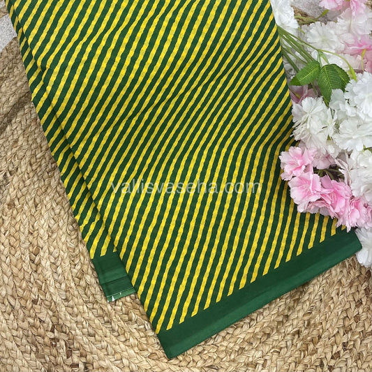Pure Soft Mul Mul Cotton Sarees - Hand Block Prints - VVMMC008