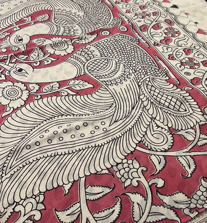 Pure Kalamkari Cotton Saree - VVPKC002