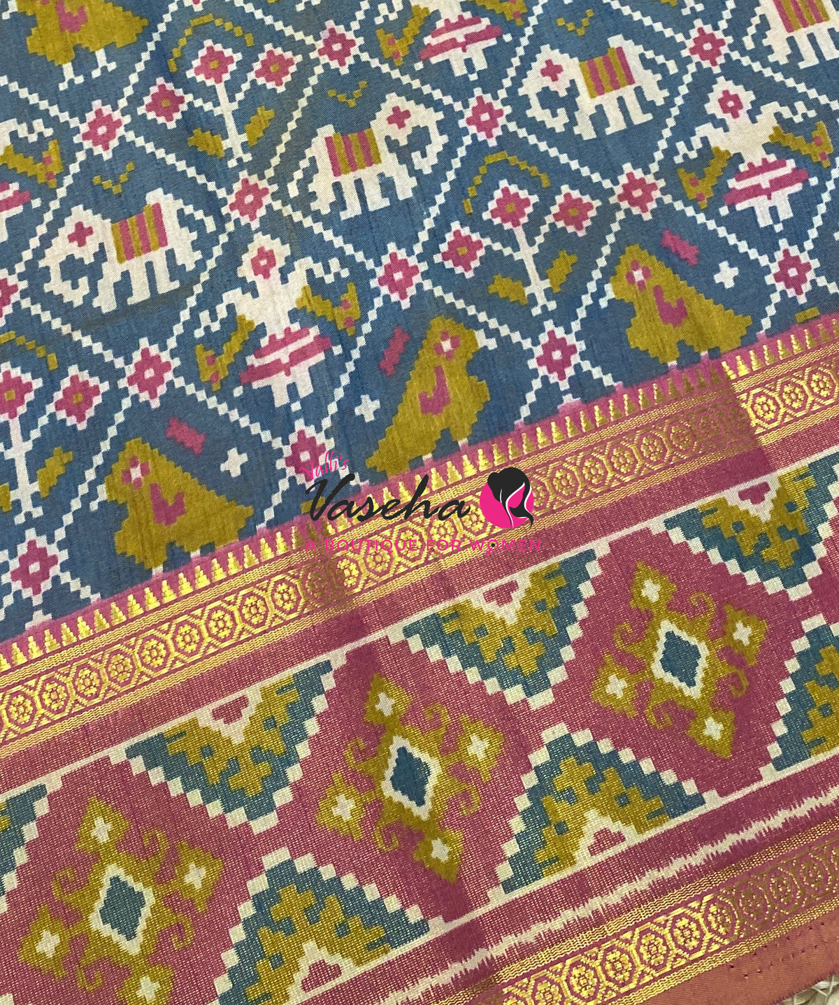 Semi Patola | Printed Silk Saree - Combo - VVSPS002