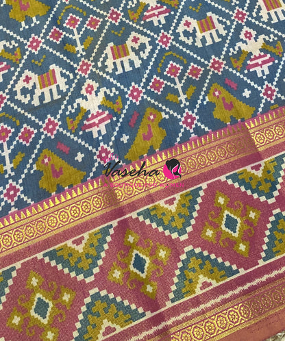 Semi Patola | Printed Silk Saree - Combo - VVSPS002