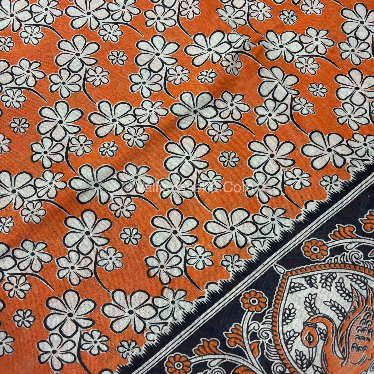 Pure Kalamkari Cotton Saree - VVPKC002