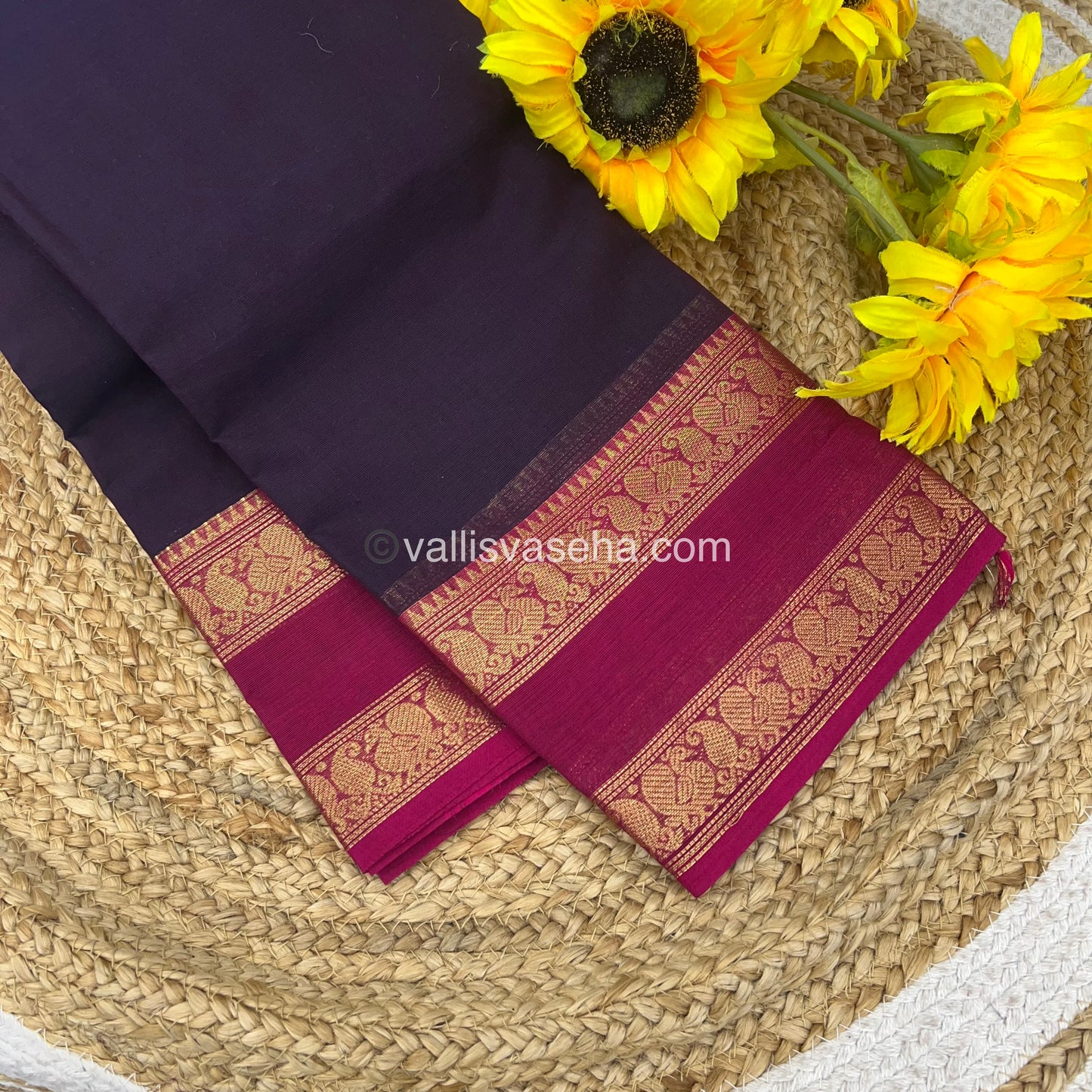 Kanchi Cotton Saree - VVKCS009