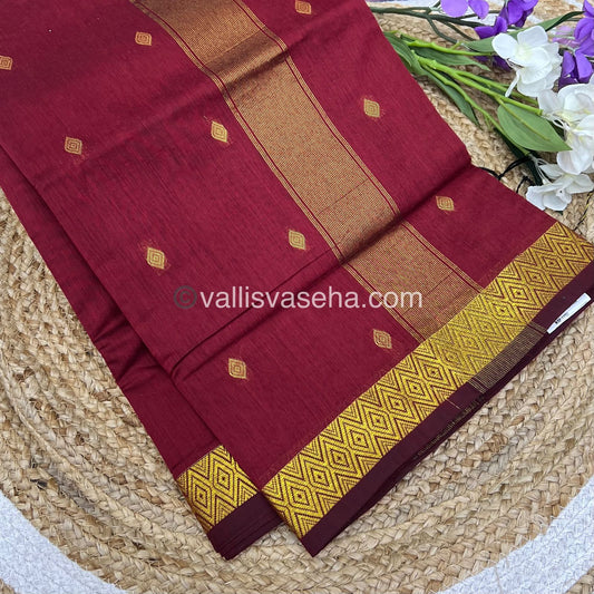 Nayanthara Inspired Saree |Semi Maheshwari Silk Cotton Saree - VVMSC002