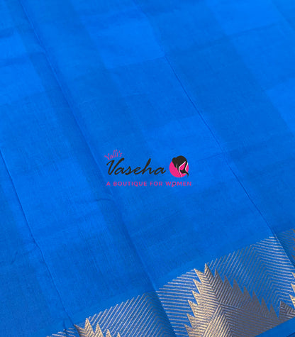 Semi Silk Cotton Saree | Pazhum Pazhamum Checks Design |VVSSC020