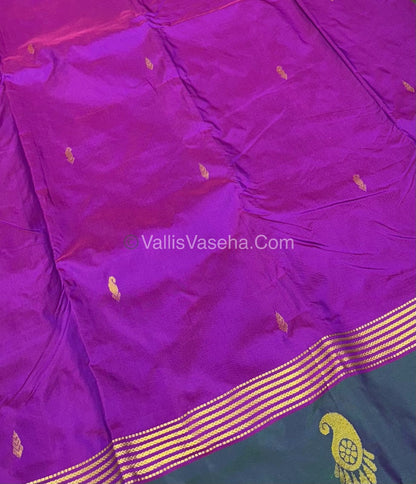 Semi Silk Saree - Kanchi Pattu Style - VVSSS004