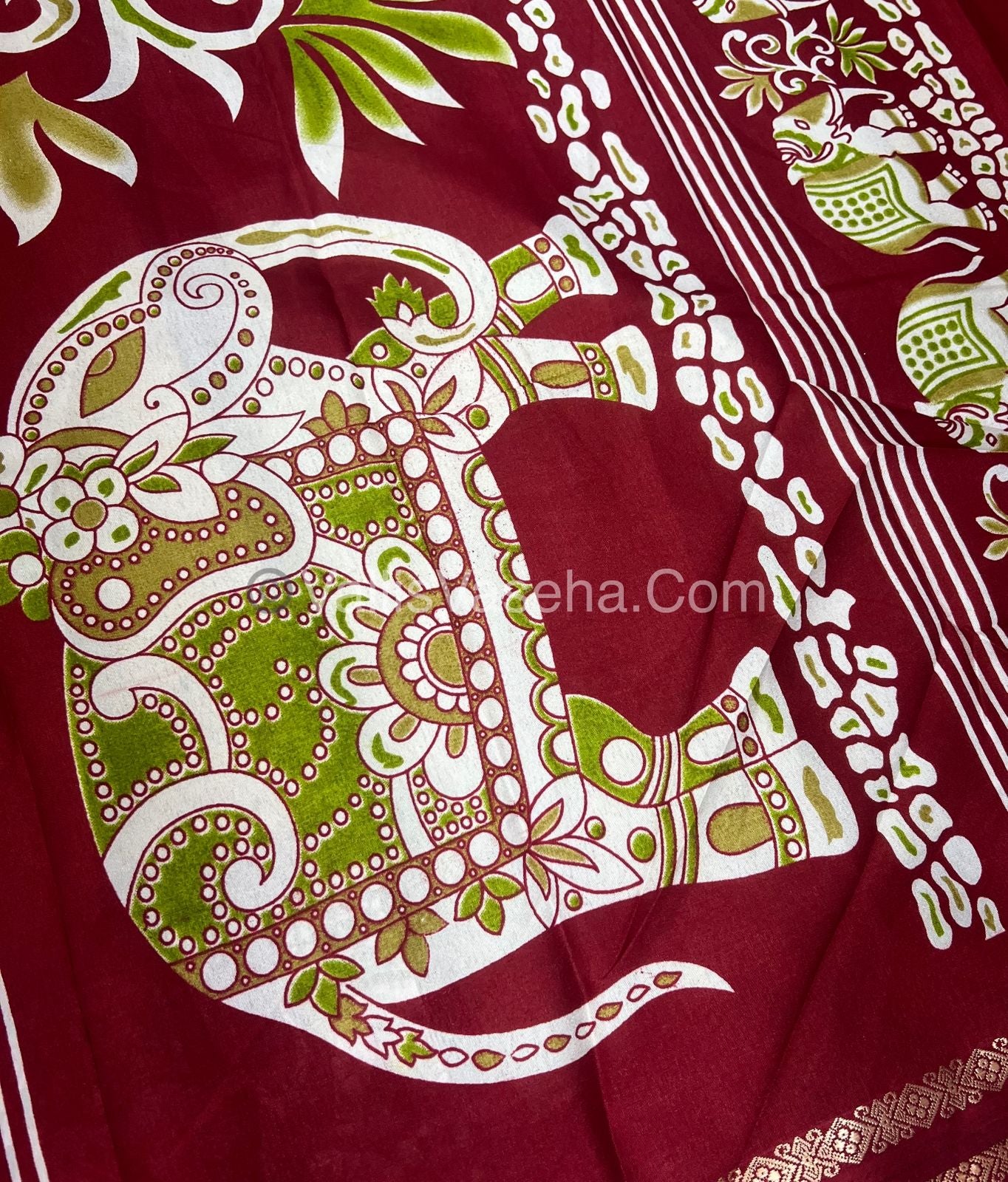 Budget Friendly Sarees - Casual Wear Sarees - Crackle Silk - VVCS002