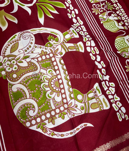 Budget Friendly Sarees - Casual Wear Sarees - Crackle Silk - VVCS002