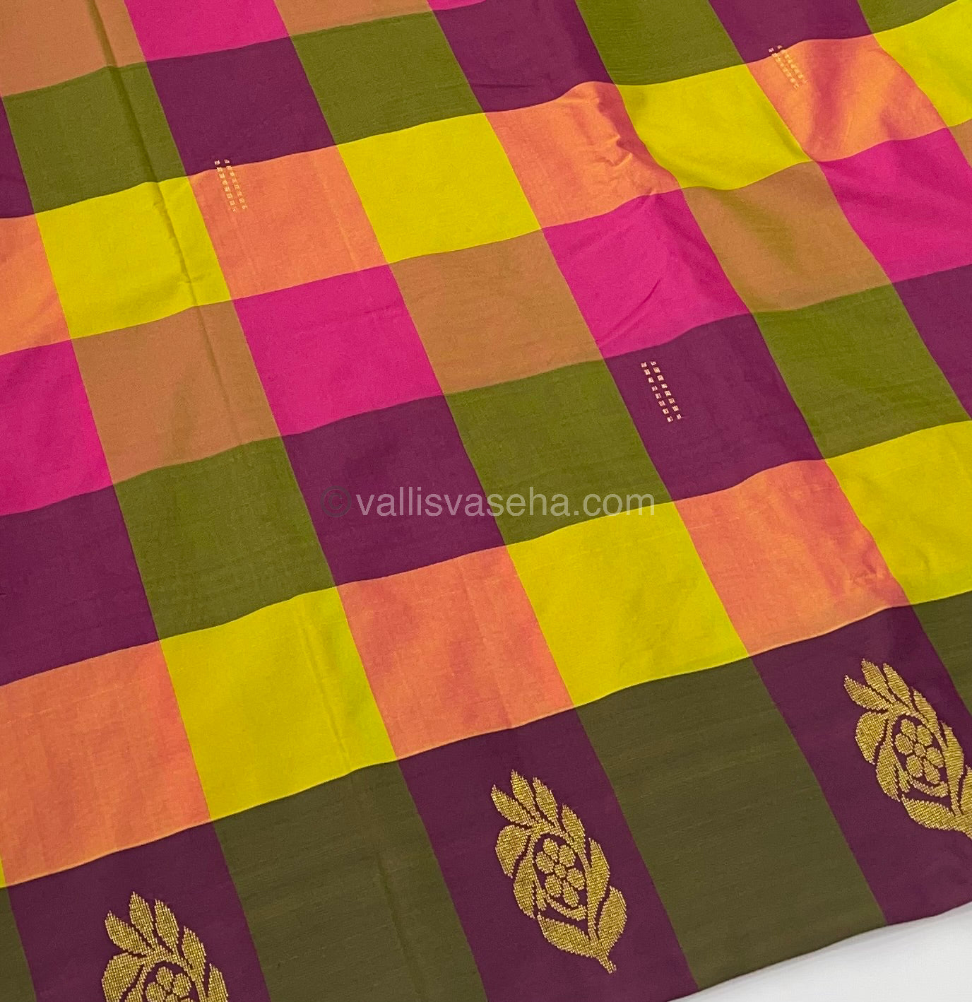 Pazhum Palamum checks - Semi Silk Sarees - VVSSS003