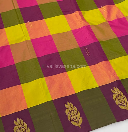 Pazhum Palamum checks - Semi Silk Sarees - VVSSS003